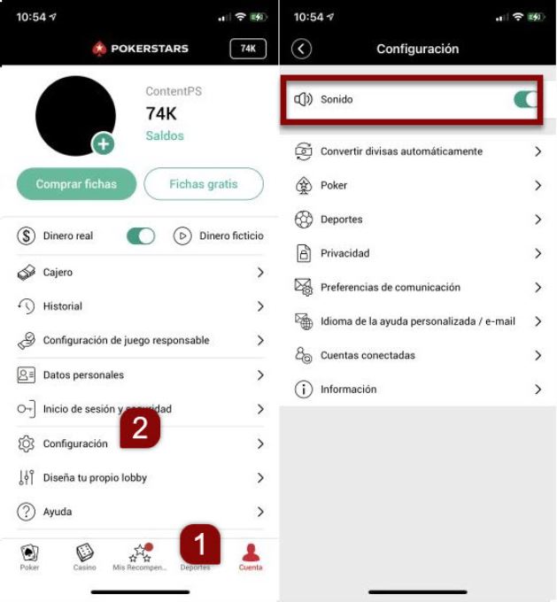 Software para móvil: opciones de sonido