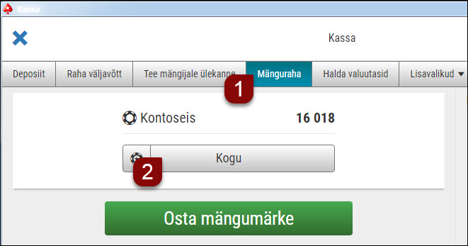 Mänguraha juurde küsimine