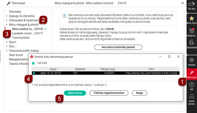 Mängukliendi täisversioonis (süle- või lauaarvutis mängides)