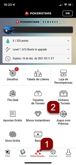 Passos a seguir para utilizar seu Tíquete de Jogo no Mobile