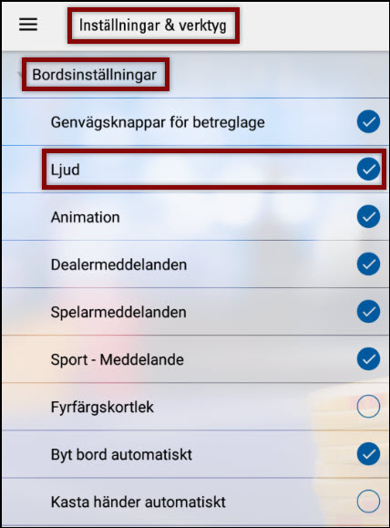Mobilapp - Ljudalternativ